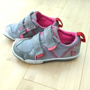 PLAE Ty Girl Shoes Sneaker US 10.5 Pink & Silver